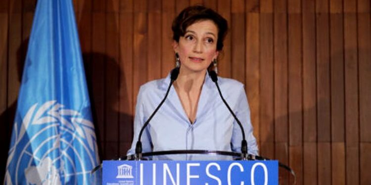 La directora general de la Unesco, Audrey Azoulay. Foto agencias.