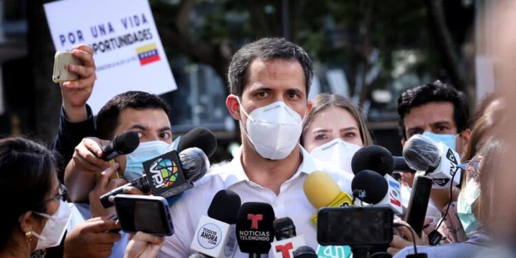 Pdte. (E) de Venezuela Juan Guaidó. 12Dic2020. Foto Vero Ravelo.