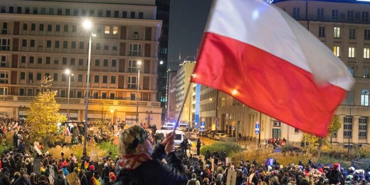 Protestas Polonia. Foto EFE.