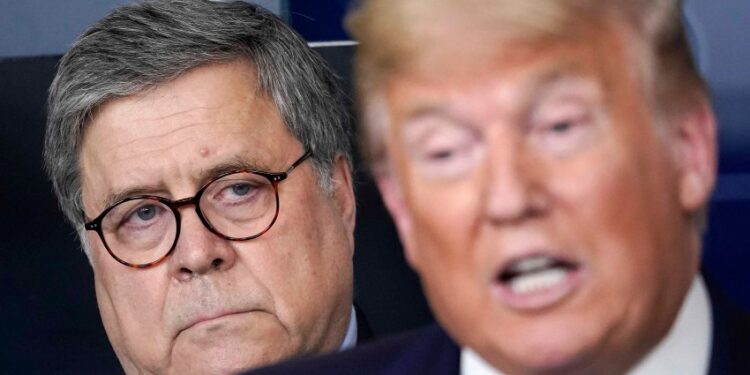 William Barr. Foto de archivo.