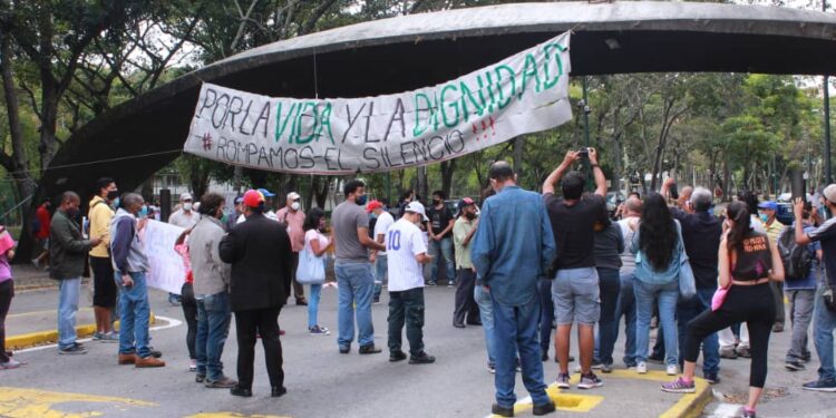23 de enero. UCV protesta. Foto @_Provea