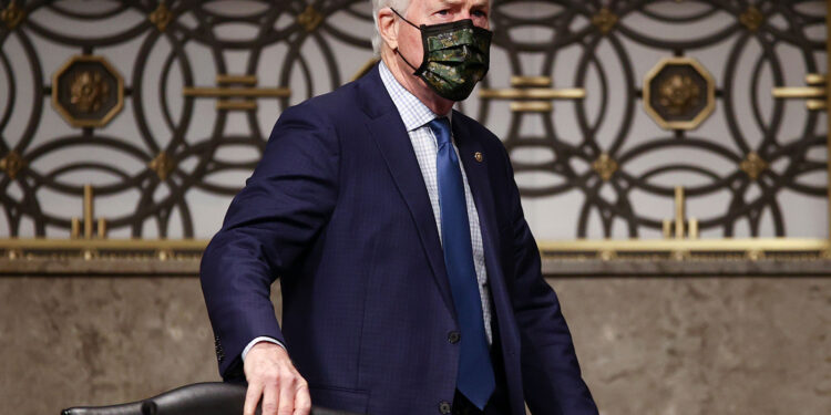 US Senator John Cornyn (R-TX) arrives during the Senate Judiciary Committee hearing on 'Breaking the News: Censorship, Suppression, and the 2020 Election' on Capitol Hill on November 17, 2020 in Washington, DC. (Photo by HANNAH MCKAY / POOL / AFP) (Photo by HANNAH MCKAY/POOL/AFP via Getty Images)