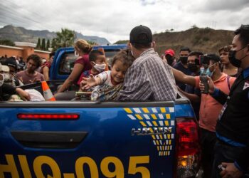 Caravana migrantes Honduras. Foto EFE.