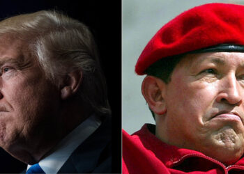 Donald Trump & Hugo Chávez. Foto collage.