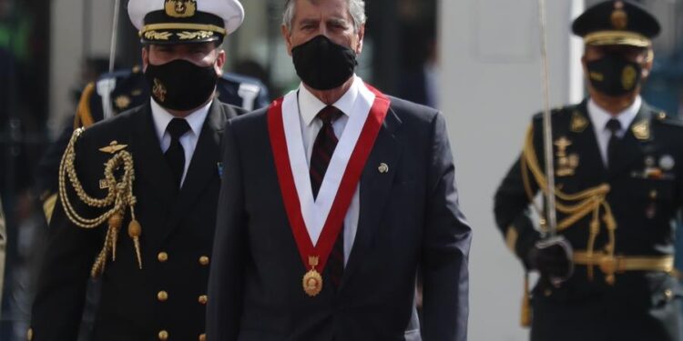 El presidente de Perú, Francisco Sagasti. Foto EFE.