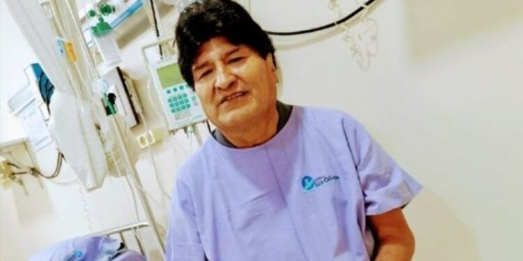 Evo Morales. alta médica. Foto de archivo.