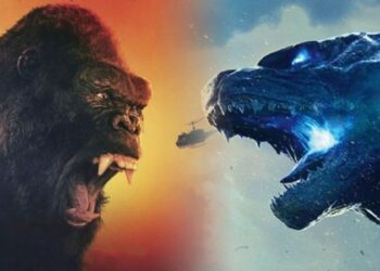 Godzilla vs Kong. Foto de archivo.