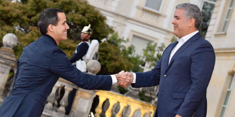 Juan Guaidó e Iván Duque. Foto agencias.