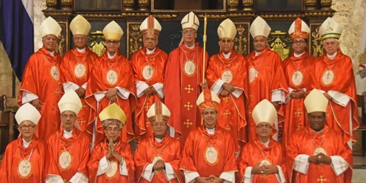 Obispos dominicanos. Foto de archivo.