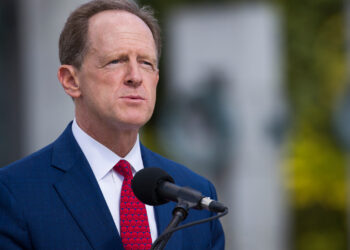 Sen. Pat Toomey, R-Pa., speaks during a ceremony Wednesday, Sept. 18, 2019, in Washington. Toomey will not seek re-election in 2022, according to a person with direct knowledge of Toomey's plans, Sunday, Oct. 4, 2020. (AP Photo/Alex Brandon)