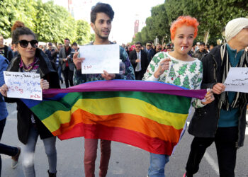 Activistas LGBT en Túnez. Foto de archivo.