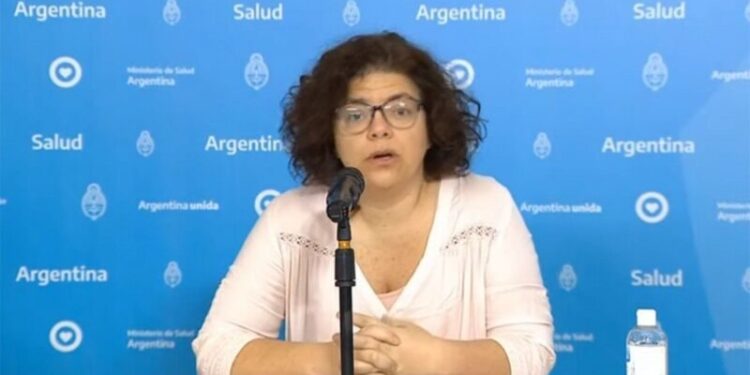 La ministra de Salud argentina, Carla Vizzotti, Foto de archivo.