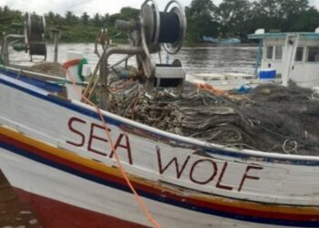 Embarcación guyanesa sea wolf. Foto de archivo.