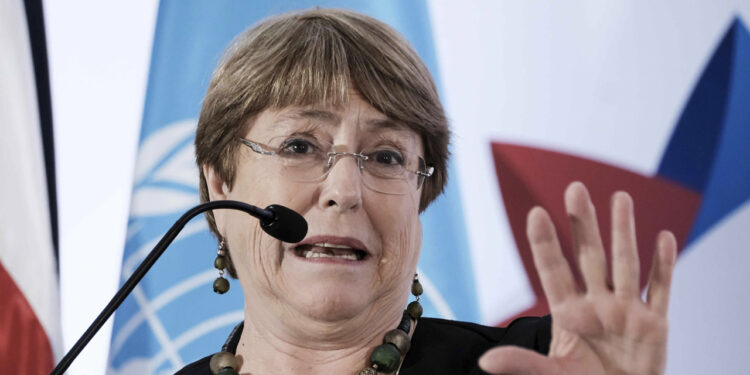 La Alta Comisionada de las Naciones Unidas para los Derechos Humanos, Michelle Bachelet. Foto de archivo,