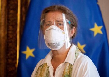 La embajadora de la Unión Europea en Venezuela, Isabel Brilhante. Foto CCN.