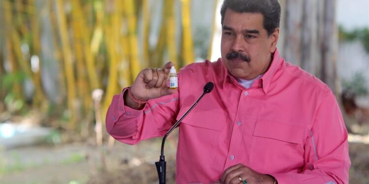 Nicolás Maduro. Carvativir. Foto EFE.