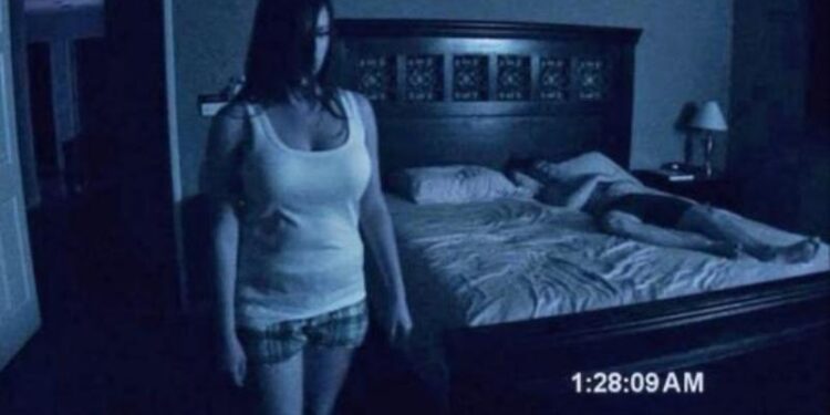 Paranormal Activity. Foto captura de video.