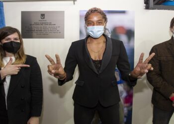 Yulimar Rojas, homenajeada por el Ayuntamiento de Madrid. Foto agencias.