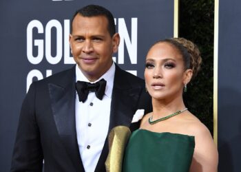 BEVERLY HILLS, CALIFORNIA - JANUARY 05: Jennifer Lopez and Alex Rodriguez arrives at the 77th Annual Golden Globe Awards attends the 77th Annual Golden Globe Awards at The Beverly Hilton Hotel on January 05, 2020 in Beverly Hills, California. (Photo by Steve Granitz/WireImage)