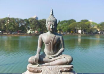 Buddha sculpture, Colombo, Sri Lanka