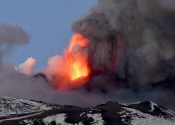 Erupción del Etna. Foto agencias.