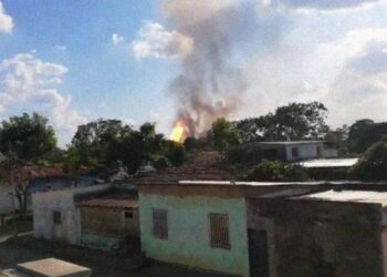 Explosión en El Tejero. Foto Tal Cual.