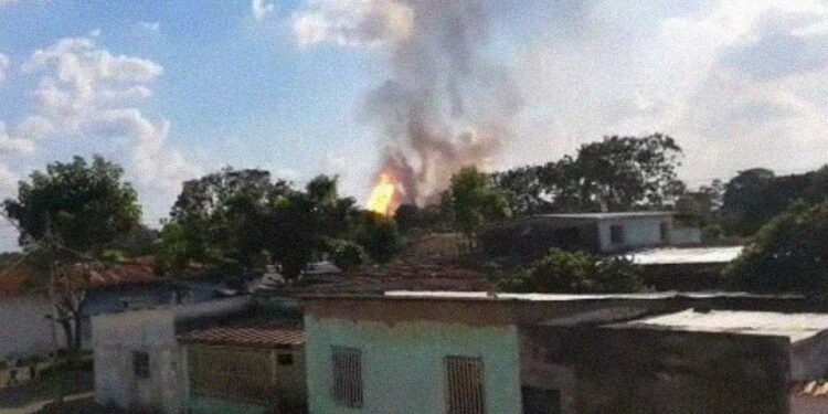 Explosión en El Tejero. Foto Tal Cual.