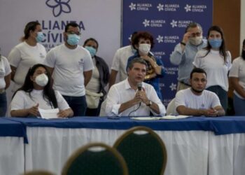 La opositora Alianza Cívica por la Justicia y la Democracia. Nicaragua. Foto EFE.