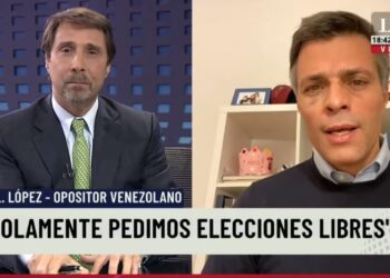 Leopoldo López. Entrevista La Nación +. Foto captura.