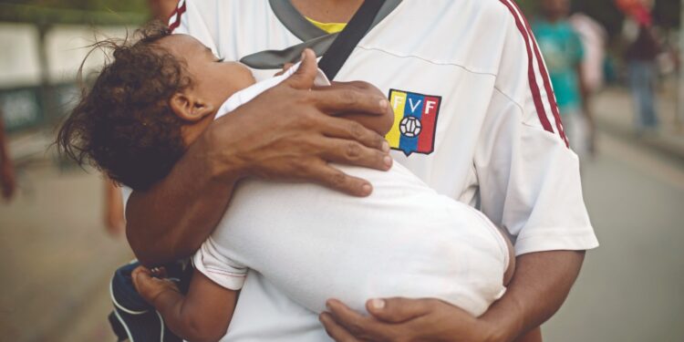 Padres venezolano. Foto de archivo.