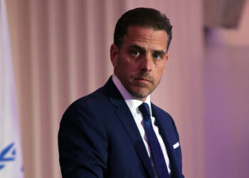 Hunter Biden speaks on stage at the World Food Program USA's Annual McGovern-Dole Leadership Award Ceremony at Organization of American States on April 12, 2016 in Washington.