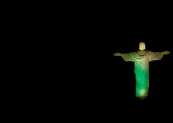Cristo Redentor. Brasil. Foto de archivo.