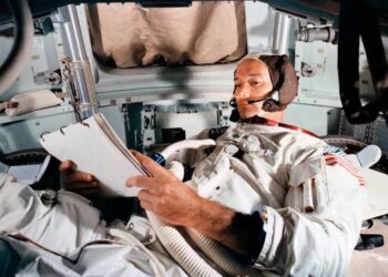 El astronauta Michael Collins (+). Foto agencias.