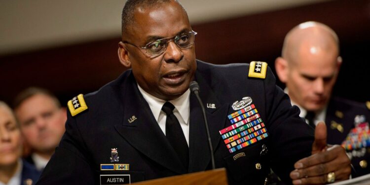 El jefe del Pentágono, el general Lloyd Austin. Foto agencias.