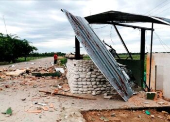 El puesto militar que las FARC atacaron en la entrada de Tres Esquinas, Apure