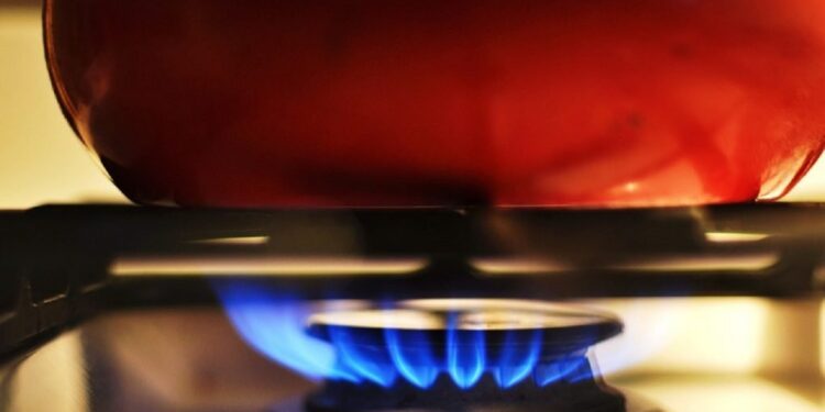 Gas metano. Foto de archivo.