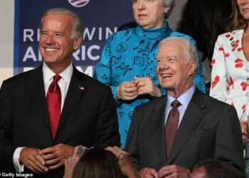 Jimmy Carter y Joe Biden. Foto de archivo.