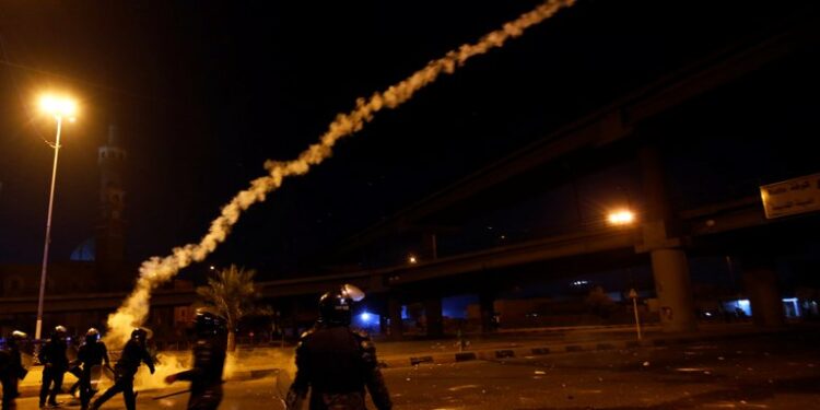 Una escena de la represión en Najaf (Reuters)