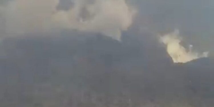 Volcán La Soufriere. Foto captura de video.