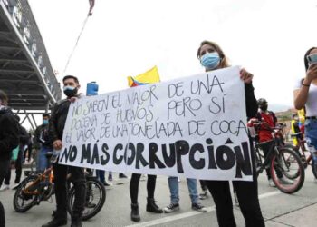 Colombia, protestas reforma fiscal. Foto agencias.