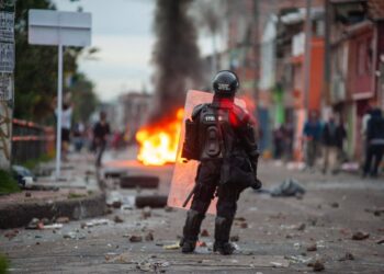 30/04/2021 Un policía de Colombia durante las protestas contra la reforma tributaria
POLITICA INTERNACIONAL
Chepa Beltran/VW Pics via ZUMA W / DPA