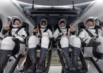 El primer viaje comercial tripulado de la NASA. Foto Agencias.