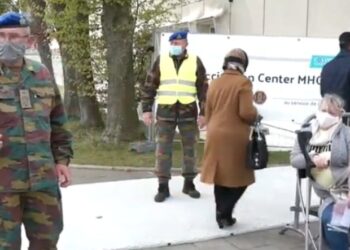 Hospital militar Bruselas. Foto captura de video EFE.