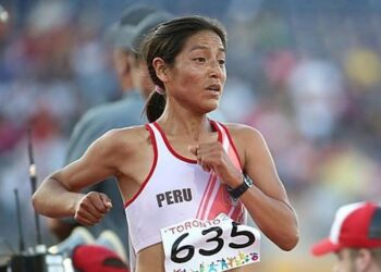 La maratonista peruana Inés Melchor. Foto de archivo.