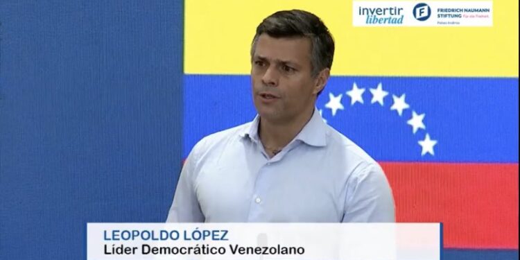 Leopoldo López. Foto captura de video.