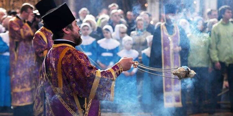 Los ortodoxos rusos, Pascua. Foto agencias.