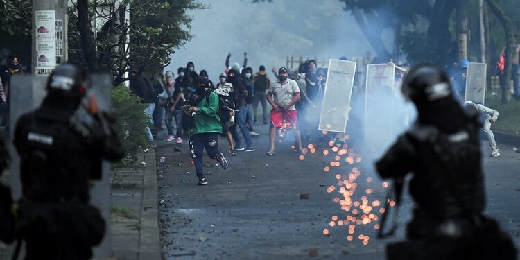 Protestas Colombia. Foto agencias.