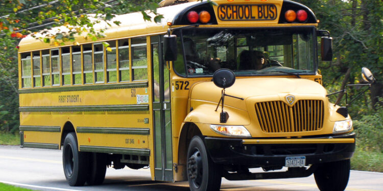 School bus. Foto de archivo.