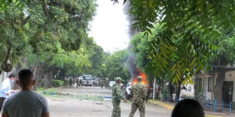 Carro Bomba Cúcuta. Foto @noticucuta