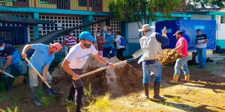 Unicef detalló que la instalación de la planta fue posible “gracias a la contribución de donantes internacionales” (@unicefvenezuela)